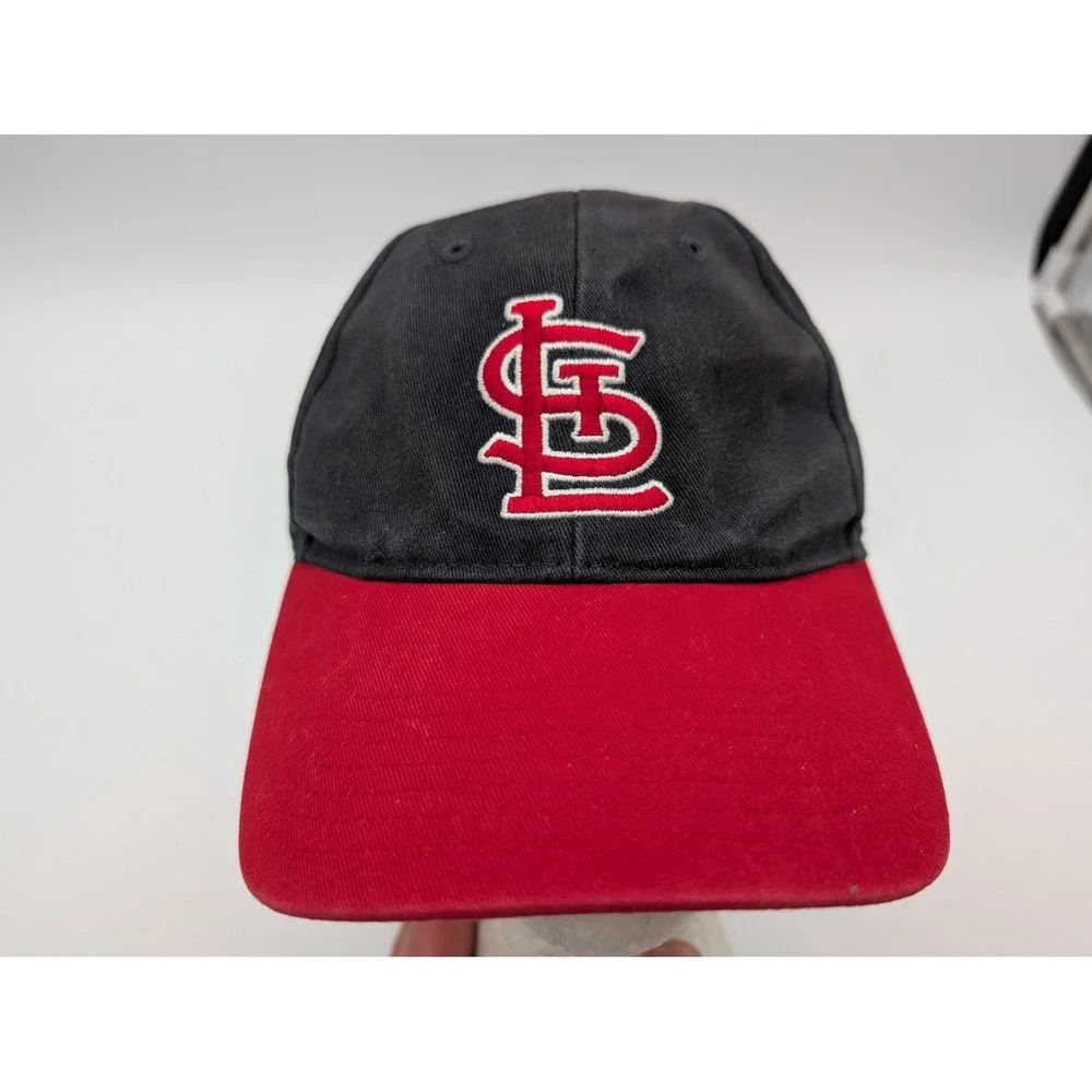 47 Brand St Louis Cardinals MLB Youth Baseball Hat Black Red Adjustable Cap